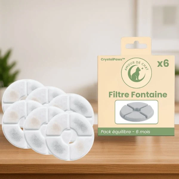 Filtre pour fontaine à eau chat - CrystalPaws™ : Eau plus pure