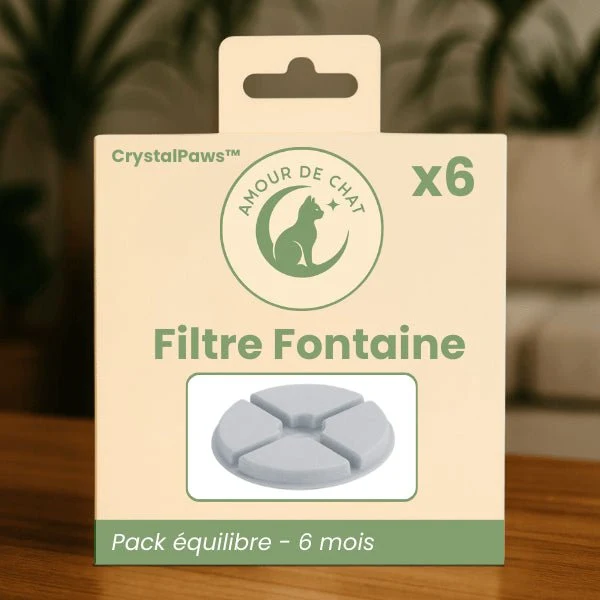 Filtre pour fontaine à eau chat - CrystalPaws™ : Eau plus pure
