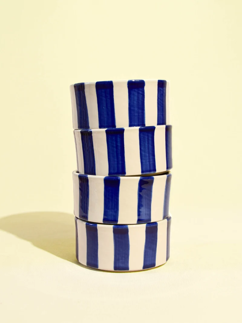 Grand bol | Bleu Linhas