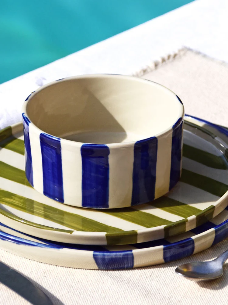 Grand bol | Bleu Linhas