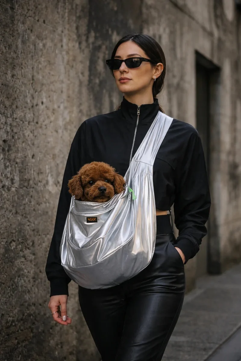 Sac de transport bandoulière pour chien Le Loop MOOF — Style & Liberté