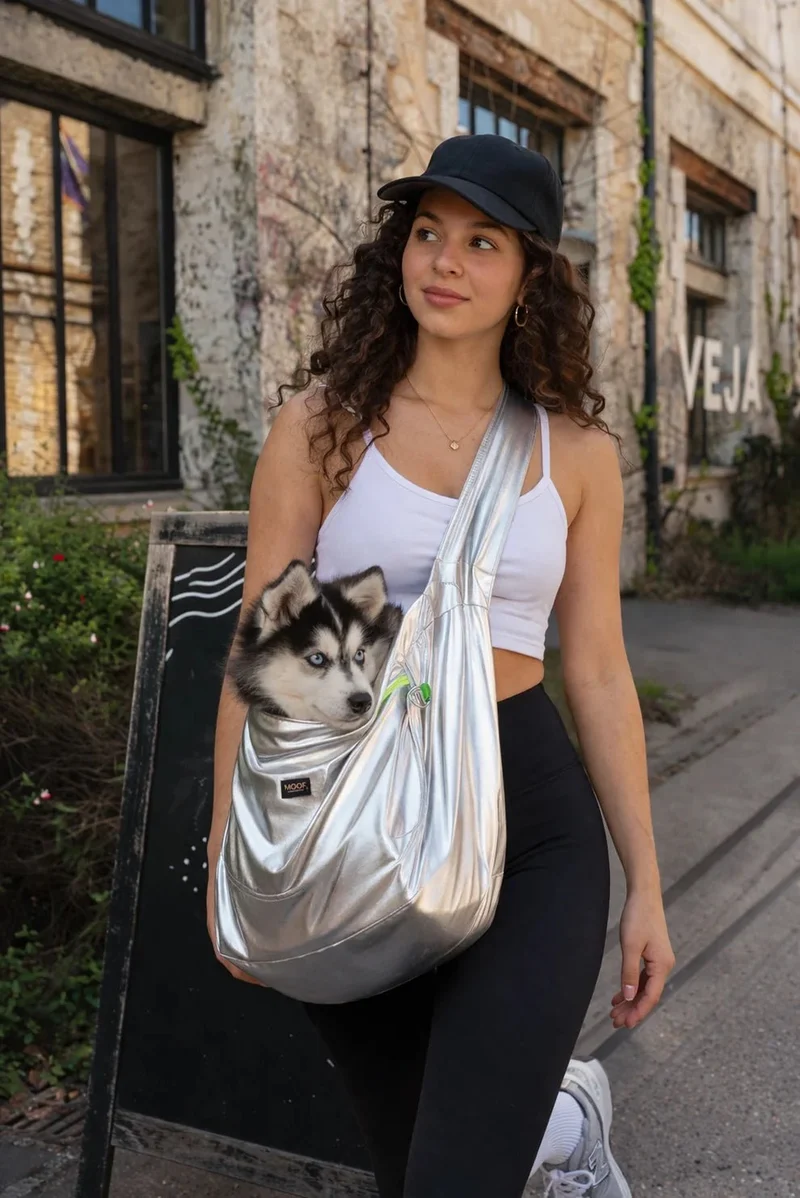 Sac de transport bandoulière pour chien Le Loop MOOF — Style & Liberté