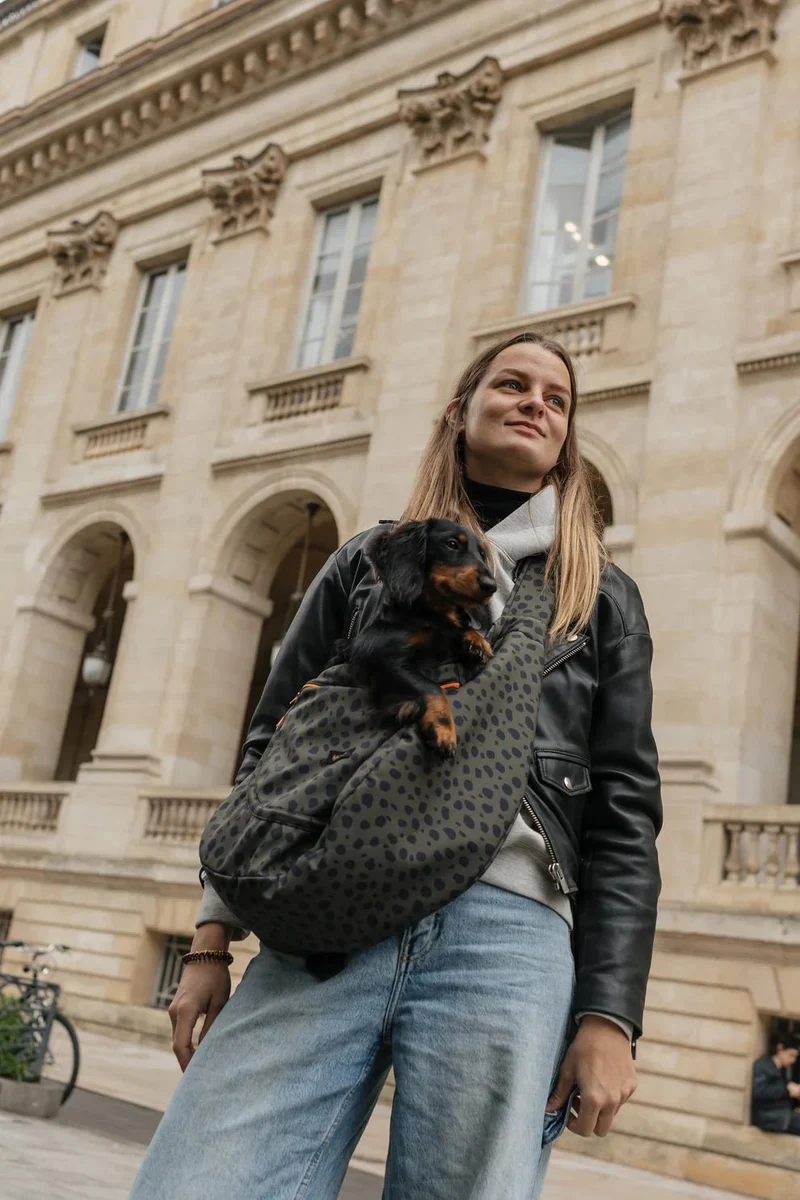 Sac de transport bandoulière pour chien Le Loop MOOF — Style & Liberté