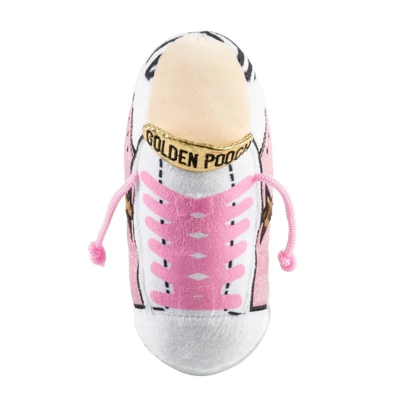 Jouet pour chien chaussure de tennis rose Golden Pooch