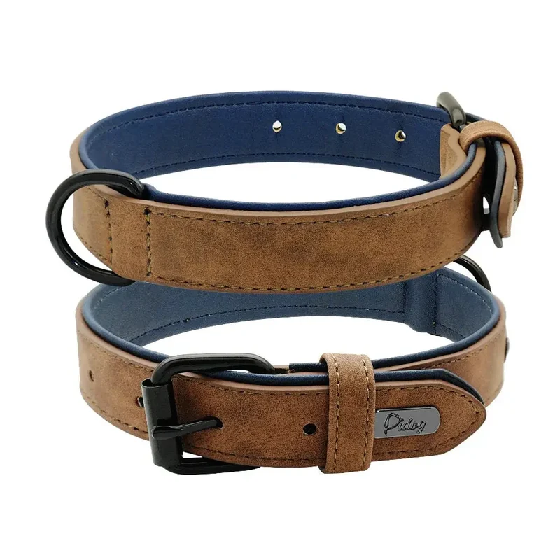Collier style cuir pour chien
