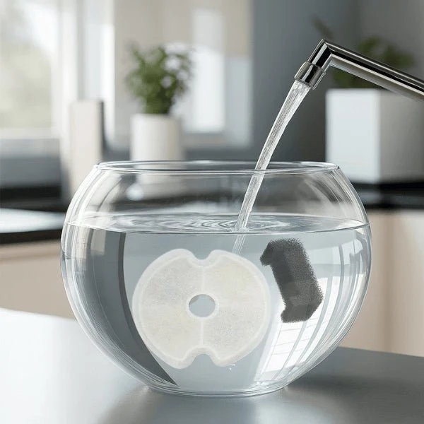 Filtre fontaine eau chat - PearlFlow™ : Microfiltrant