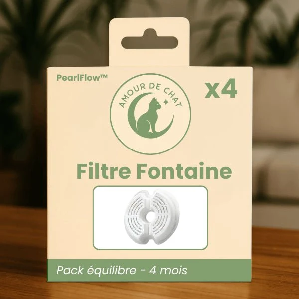 Fontaine à eau pour chat - cascade silencieuse à LED - PearlFlow™