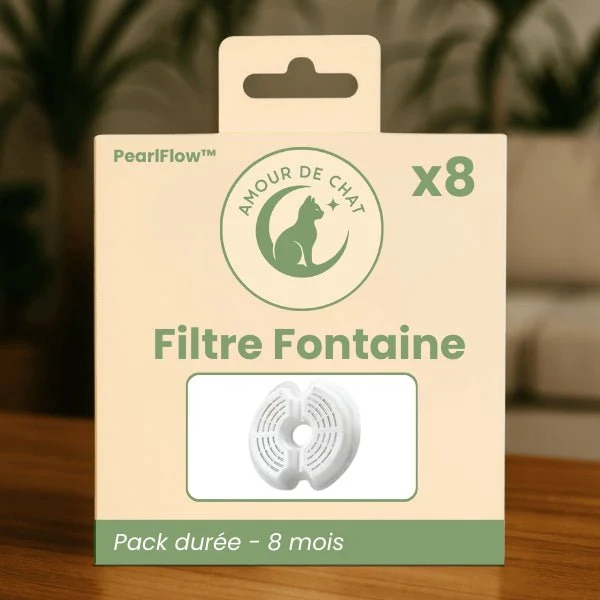 Fontaine à eau pour chat - cascade silencieuse à LED - PearlFlow™