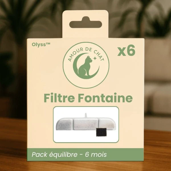 Filtre fontaine eau chats - Olyss™ : Eau purifiante