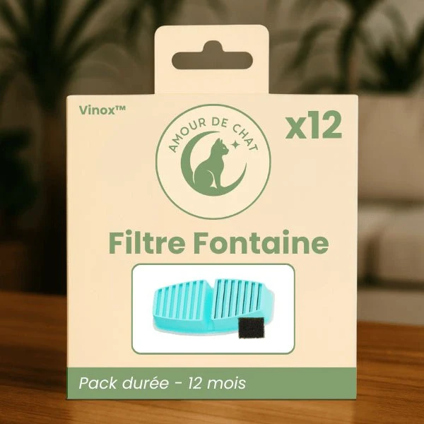 Filtre fontaine a eau pour chat - Vinox™ : Eau filtrée