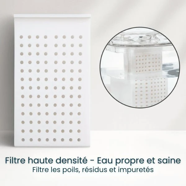 Filtre pour fontaine a eau chat - Robyss™ : Eau propre