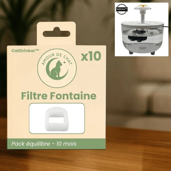 Filtre fontaine a eau chat - CatDrinker™ : Purification d'eau