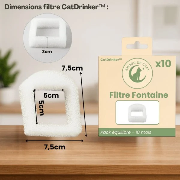 Filtre fontaine a eau chat - CatDrinker™ : Purification d'eau