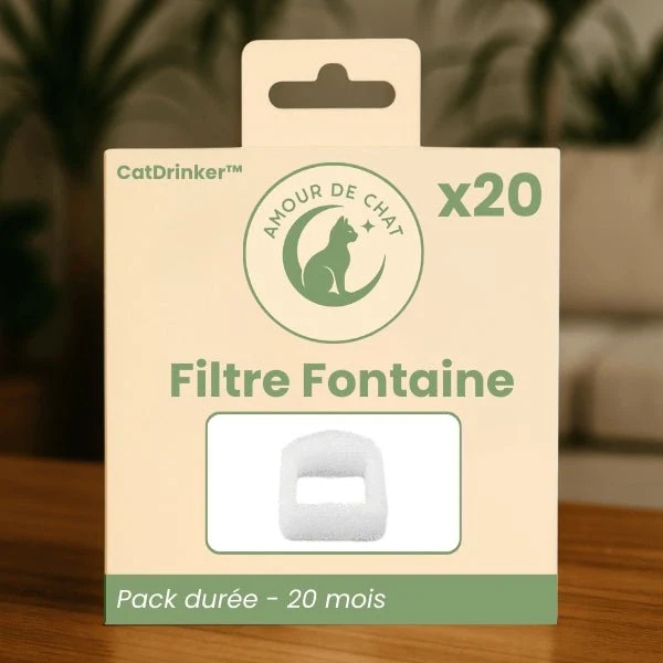 Filtre fontaine a eau chat - CatDrinker™ : Purification d'eau