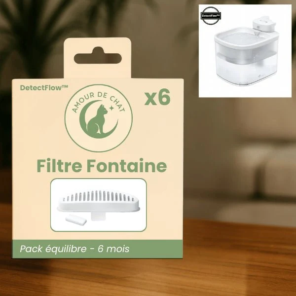 Filtre fontaine chat - DetectFlow™ : eau saine