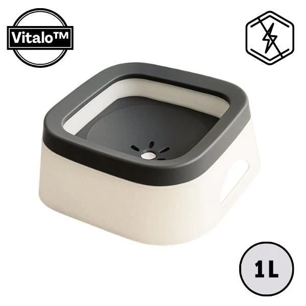 Gamelle eau chat - Vitalo™ : Anti-éclaboussures 1 L
