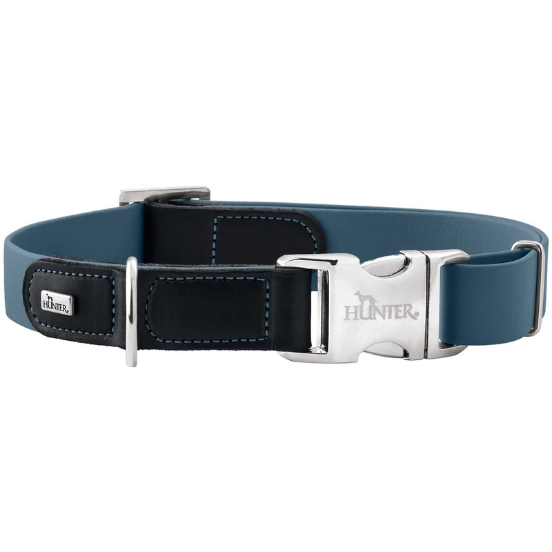 Halsung Wolmar BioThane® x Leder Alu-Strong