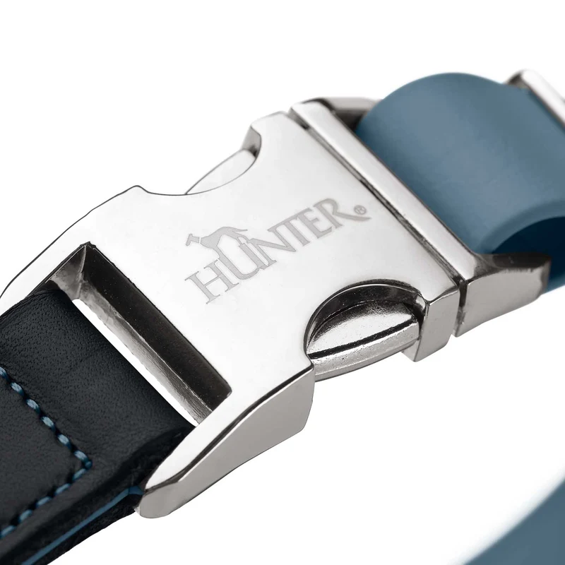 Halsung Wolmar BioThane® x Leder Alu-Strong