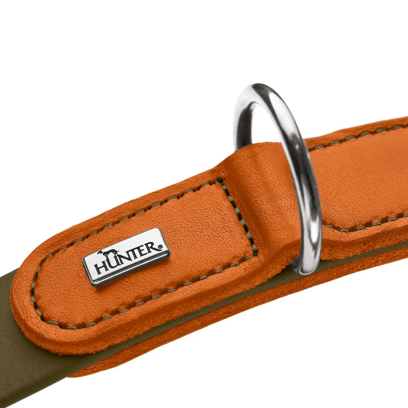 Halsung Wolmar BioThane® x Leder Alu-Strong