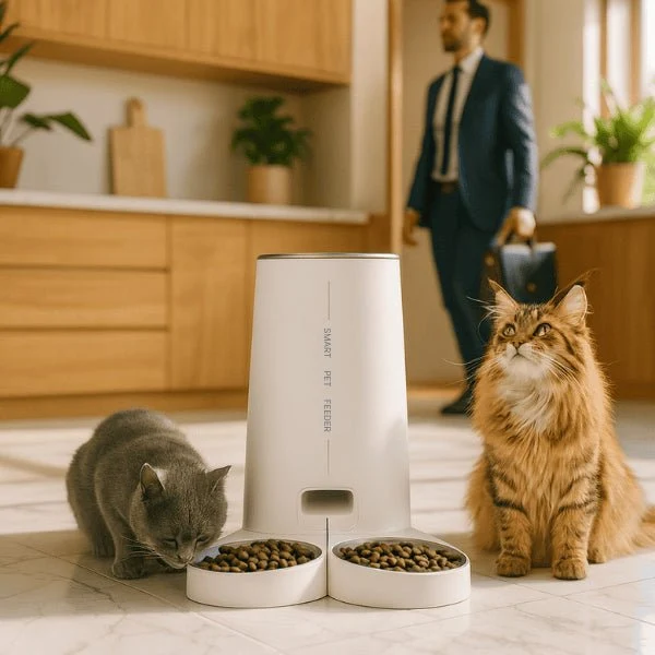 Distributeurs croquettes - CroqLink™ : automatique pour 1 ou 2 chats