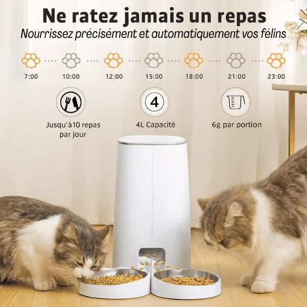 Distributeurs croquettes - CroqLink™ : automatique pour 1 ou 2 chats