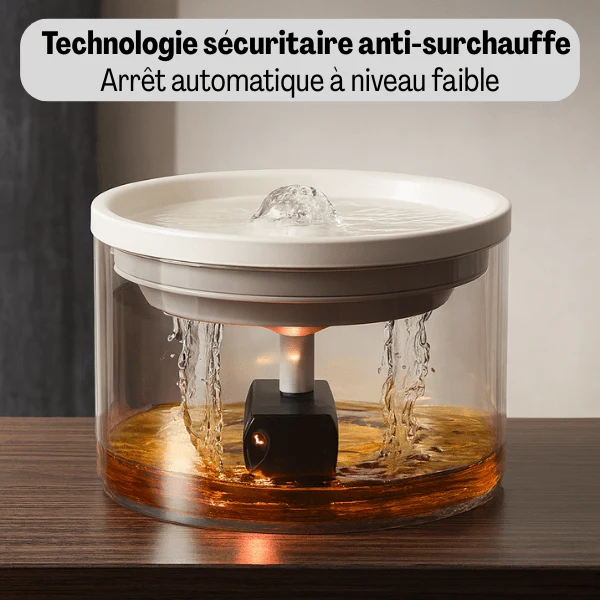Fontaine à eau pour chat céramique silencieuse : CrystalPaws™