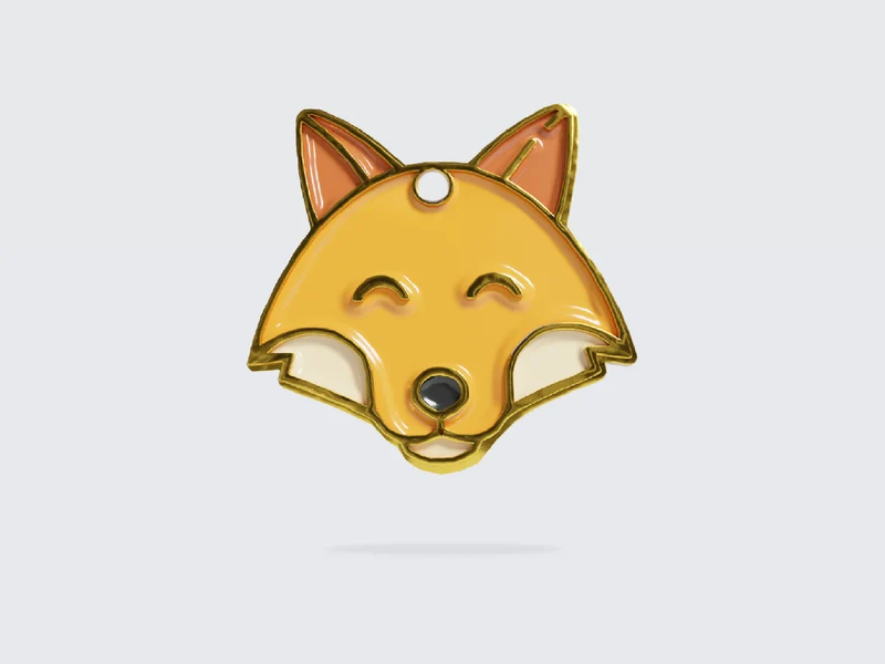 Médaille renard pour chien