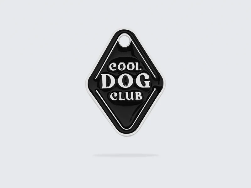 Médaille cool dog pour chien