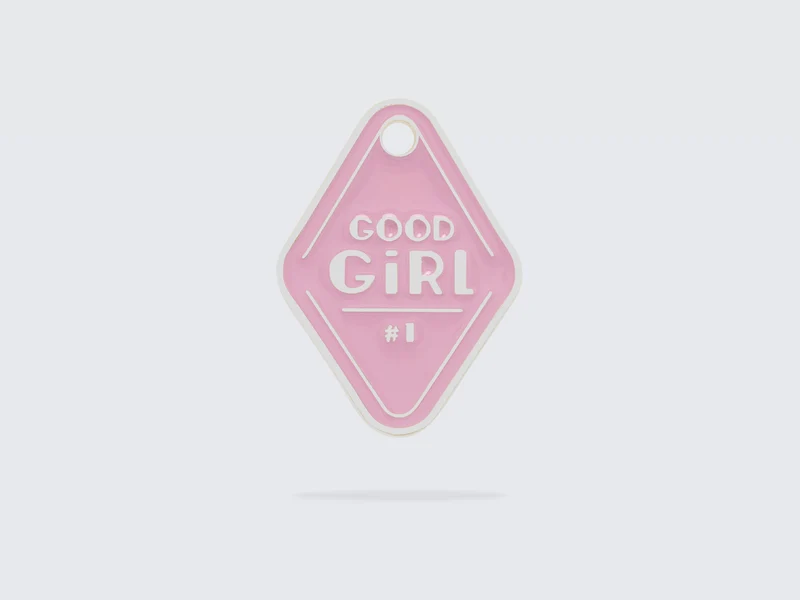 Médaille good girl pour chien