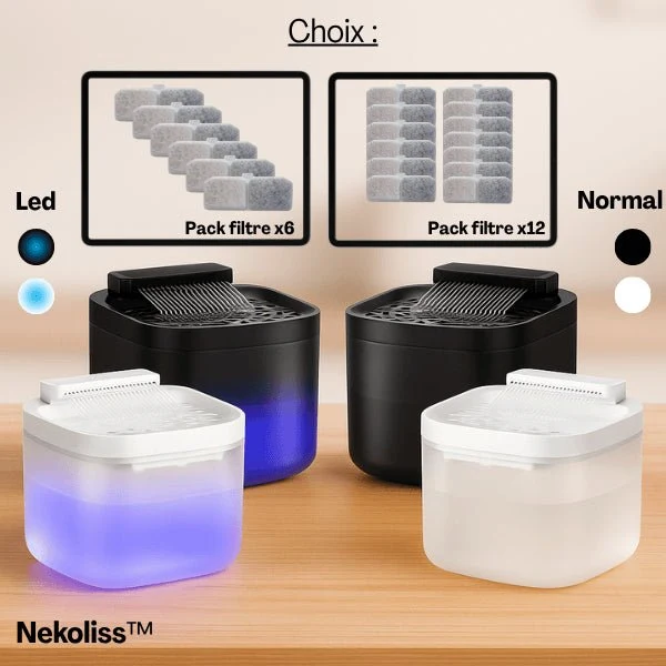 Fontaine à eau pour chat multi-jets stimulants – Nekoliss™