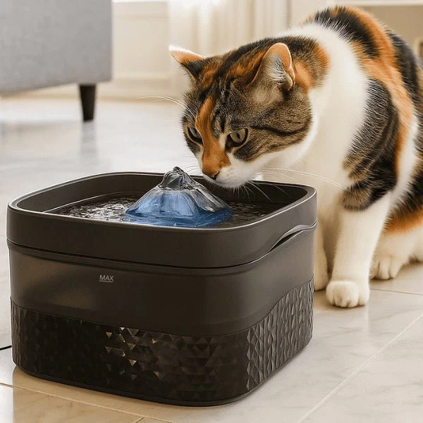 Fontaine a chat - grande capacité XL filtrée & silencieuse - Royalis™