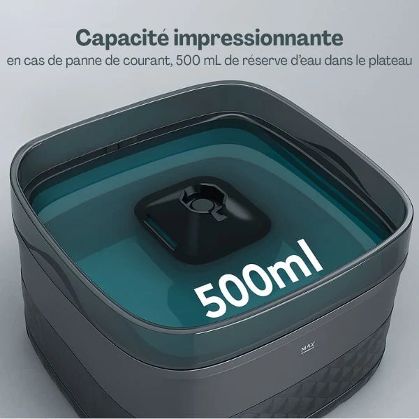 Fontaine a chat - grande capacité XL filtrée & silencieuse - Royalis™
