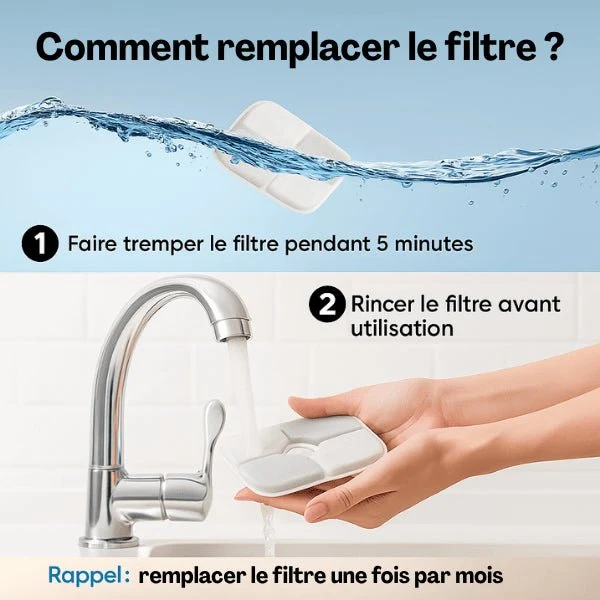 Fontaine a chat - grande capacité XL filtrée & silencieuse - Royalis™