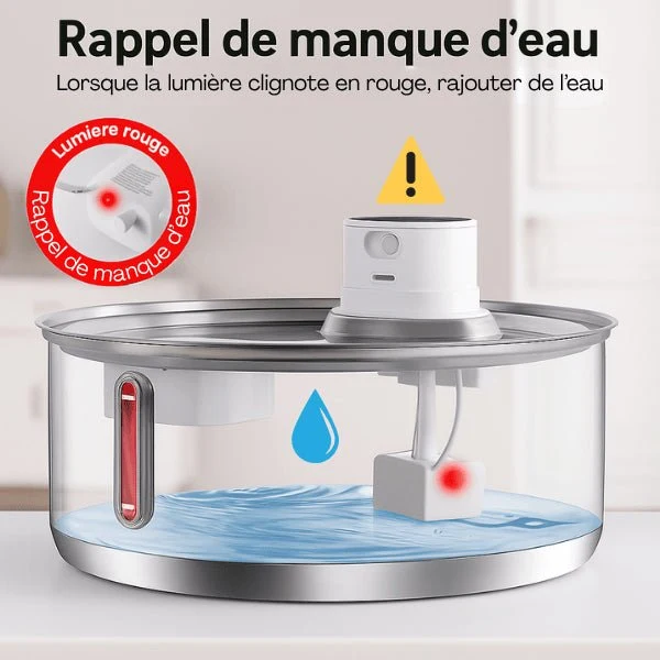 Fontaine pour chat - intelligente sans fil en inox – Catronic™