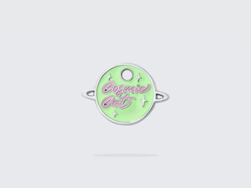 Médaille phosphorescente pour chat