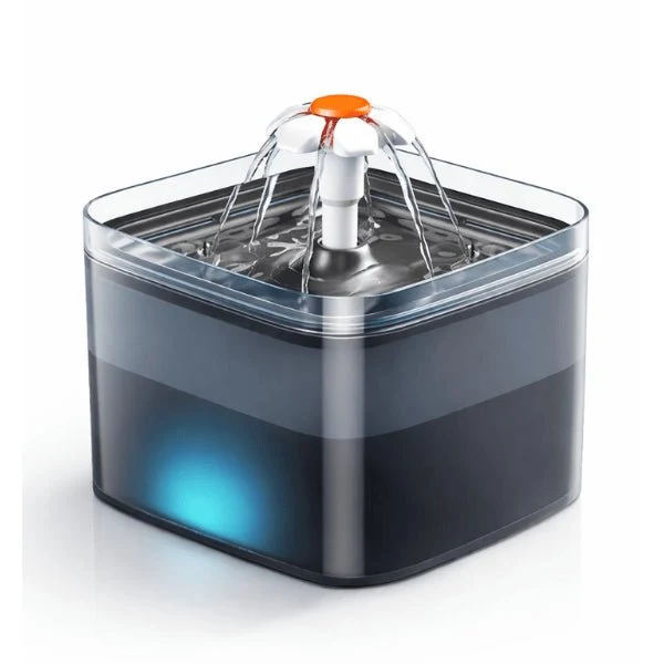 Fontaine à eau pour chat - cascade silencieuse à LED - PearlFlow™