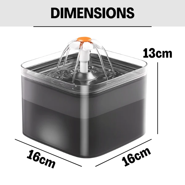 Fontaine à eau pour chat - cascade silencieuse à LED - PearlFlow™