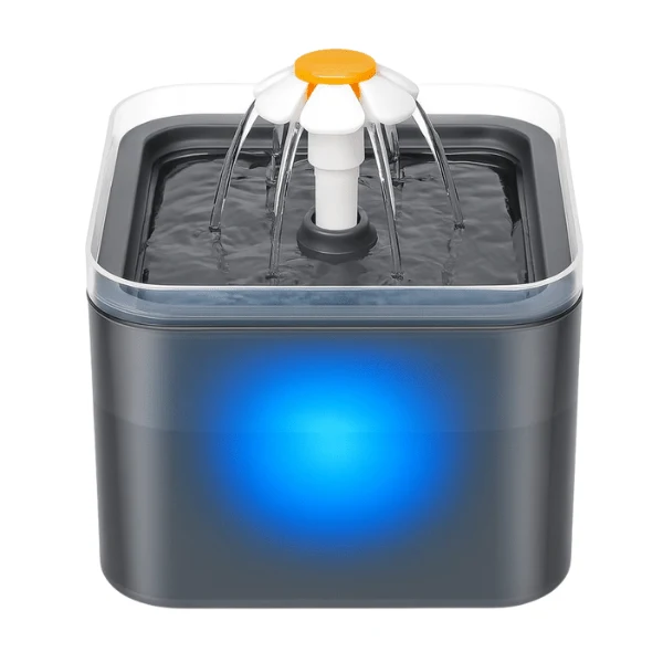 Fontaine à eau pour chat - cascade silencieuse à LED - PearlFlow™