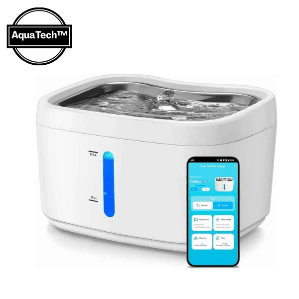 Fontaine à eau pour chat connectée - suivi contrôlé : AquaTech™