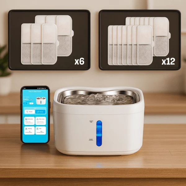 Fontaine à eau pour chat connectée - suivi contrôlé : AquaTech™