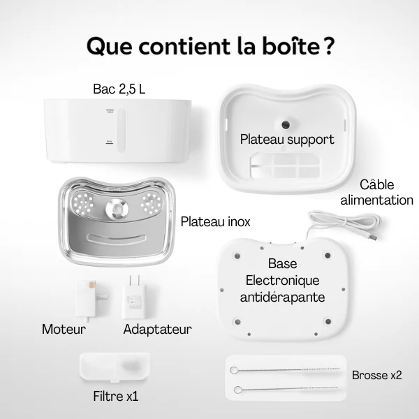 Fontaine à eau pour chat connectée - suivi contrôlé : AquaTech™