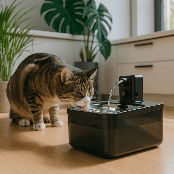 Fontaine à eau pour chat antibactérienne - hygiénique : Olyss™