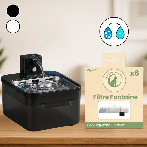 Fontaine à eau pour chat antibactérienne - hygiénique : Olyss™