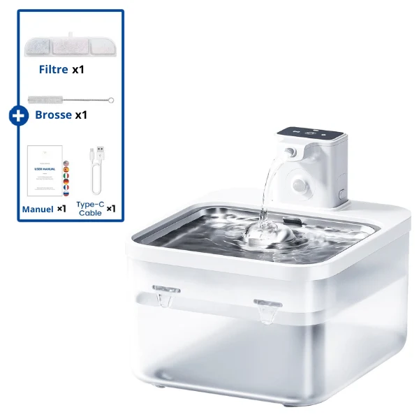 Fontaine à eau pour chat antibactérienne - hygiénique : Olyss™