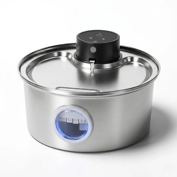 Fontaine à eau pour chat inox - sans fil et capteur : Vinox™