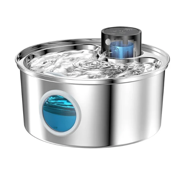 Fontaine à eau pour chat inox - sans fil et capteur : Vinox™