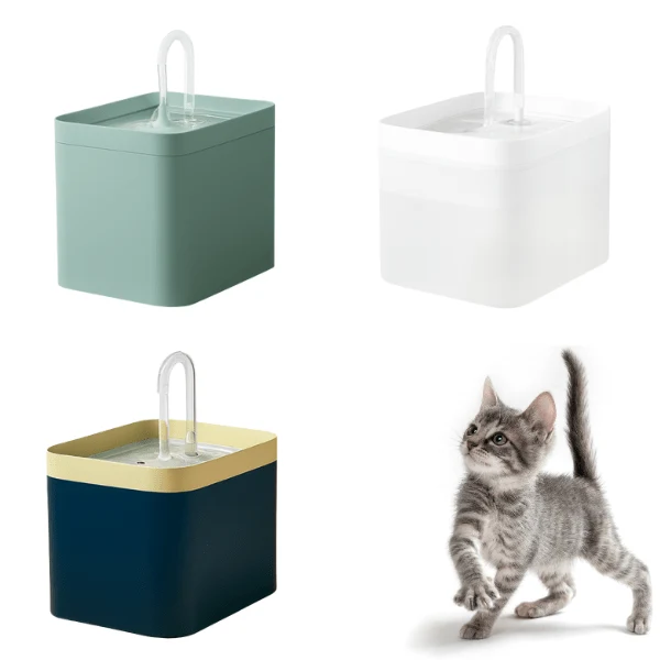 Fontaine a eau chat - robinet silencieuse filtrée - Robyss™