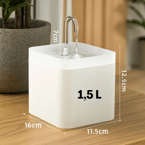 Fontaine a eau chat - robinet silencieuse filtrée - Robyss™