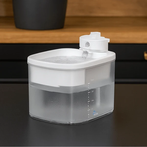 Fontaine à eau chat sans fil à capteur – DetectFlow™