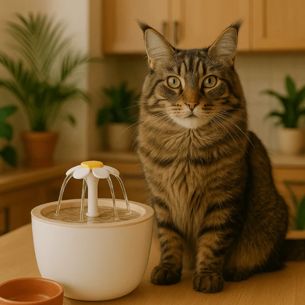 Fontaine à eau pour chat filaire - CatDrinker™ : cascade